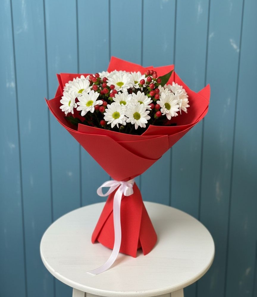 Букет цветов из: Хризантемы в Красном Маныче