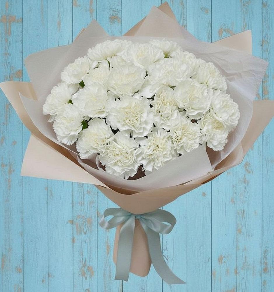 Букет цветов из: Гвоздики в Красном Маныче