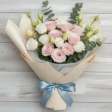 Букет цветов из:  Лизиантусы в Красном Маныче