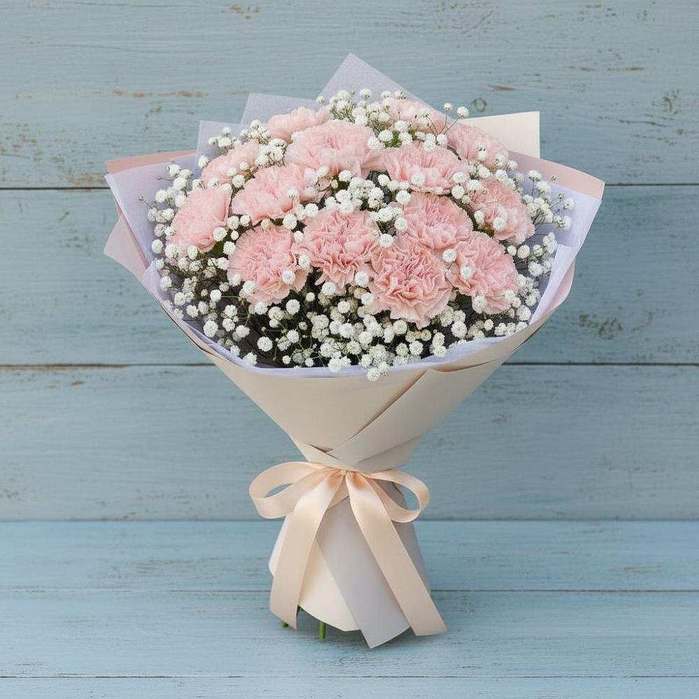 Букет цветов из: Гвоздики в Красном Маныче