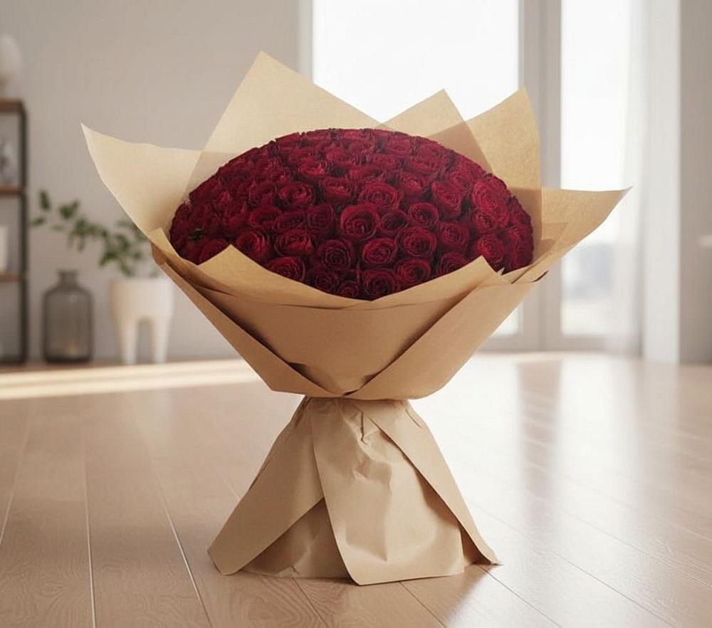 Букет 101 Красная роза в Красном Маныче